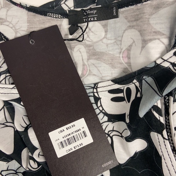 Disney x Terez Minnie Mouse Bows On Bows Scoop Racerback Tank Size Small NWT - Picture 5 of 5